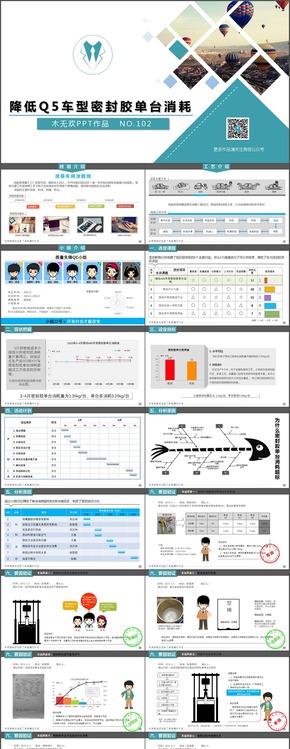 模板102-QCC課題-降低Q5車(chē)型密封膠單臺(tái)消耗