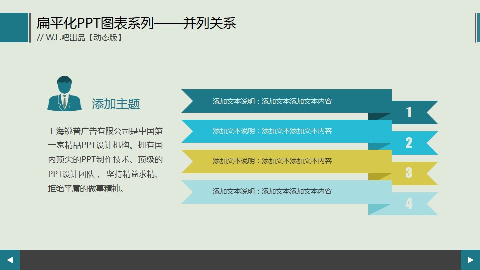 我要定制 商品标签: 扁平化蓝绿并列彩条 模板类型: 静态模板 商品