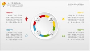 商務PPT并列關系圖表