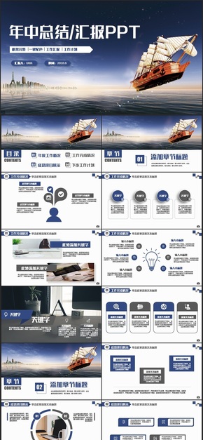 高端簡潔年中總結(jié)商務匯報職場培訓下半年工作計劃PPT