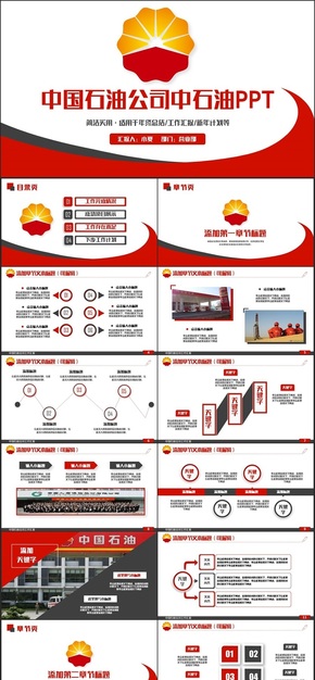 動感完整中國石油公司中石油工作匯報(bào)PPT