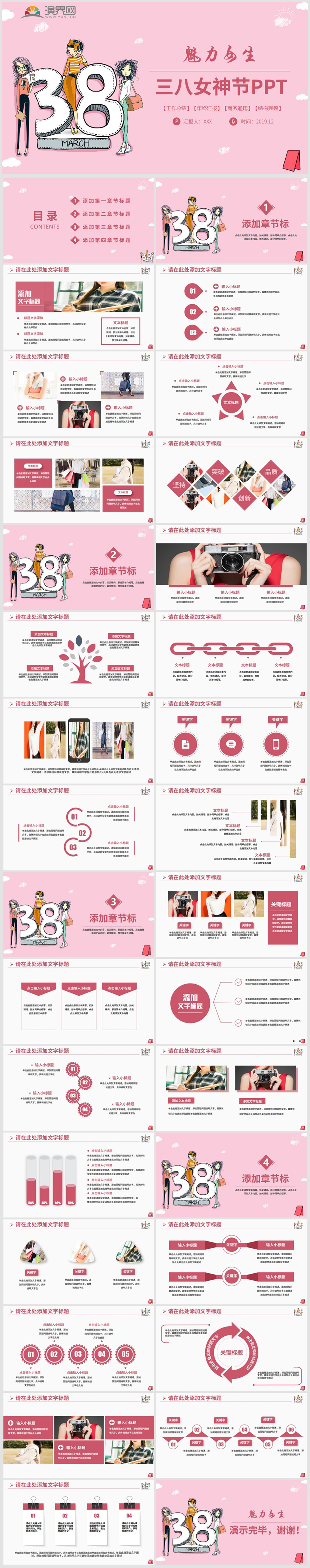 【節(jié)日慶典】精美三八節(jié)女神節(jié)女生節(jié)婦女節(jié)關(guān)愛女性購物PPT