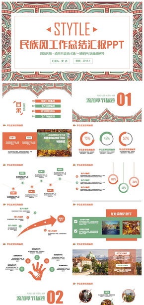 【精美民族風(fēng)】完整動感總結(jié)計(jì)劃述職匯報(bào)商務(wù)PPT