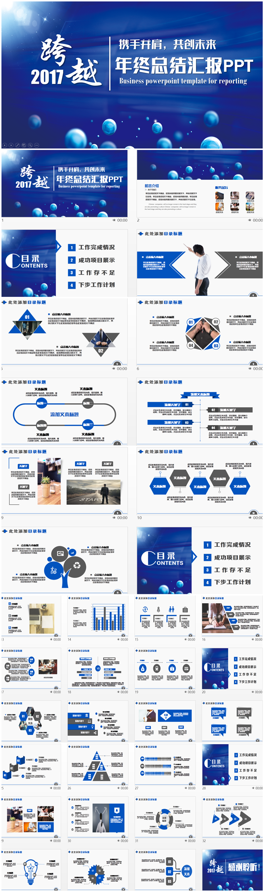 高品質(zhì)大氣年終匯報年終總結(jié)報告PPT