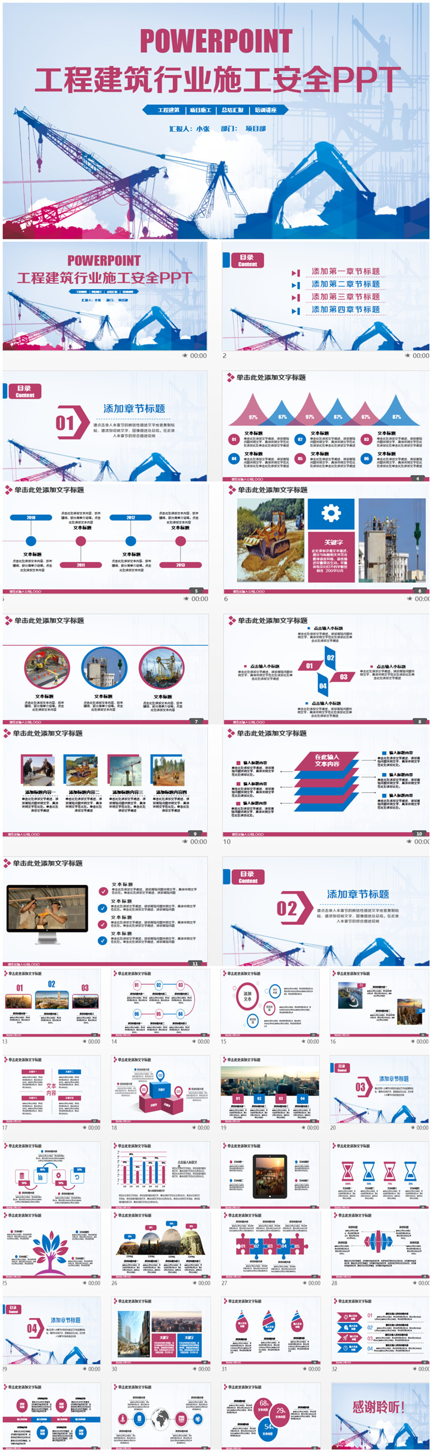 精致簡約工程建筑行業(yè)施工生產(chǎn)安全PPT
