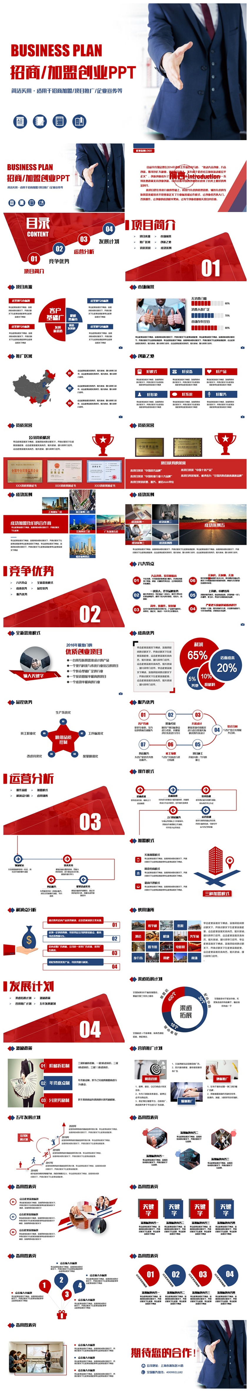 精致2017創(chuàng)業(yè)融資招商加盟商業(yè)計劃書PPT