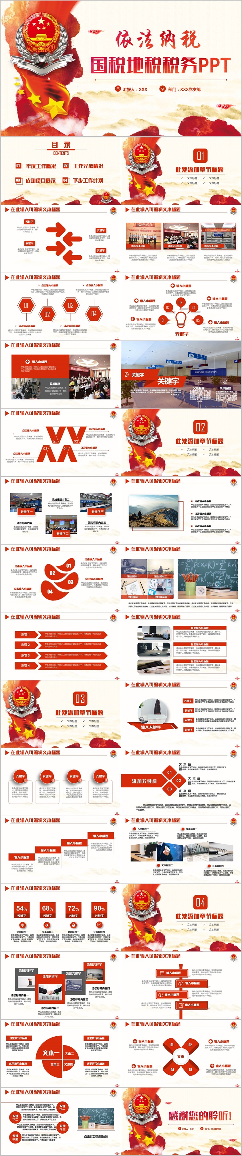 【中國國稅】高端國稅地稅稅務局匯報PPT