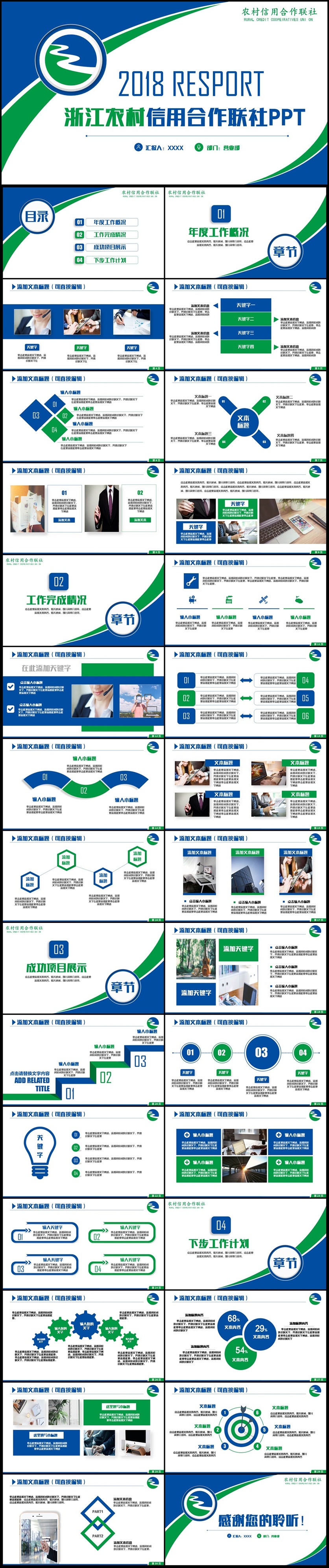 【浙江農(nóng)信匯報】簡約風(fēng)浙江農(nóng)村信用聯(lián)社總結(jié)匯報PPT