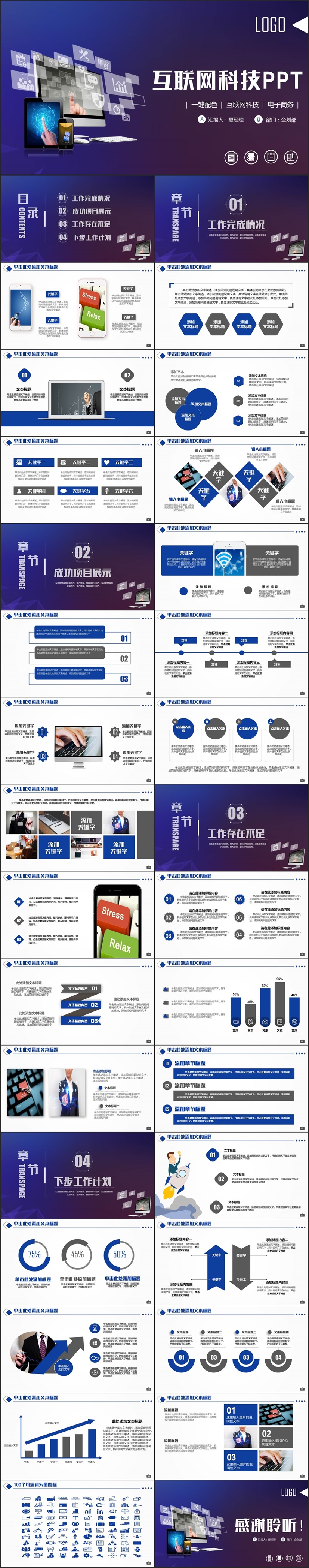 創(chuàng)意互聯(lián)網(wǎng)科技云計算IT電子商務(wù)PPT