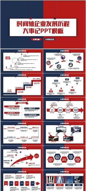 【時間軸】動感公司發(fā)展歷程企業(yè)大事記2018工作計劃PPT