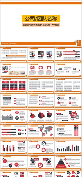 企業(yè)團隊宣傳商務(wù)交流產(chǎn)品發(fā)布推廣PPT模版