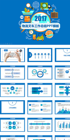 物流快遞運(yùn)輸業(yè)工作總結(jié)匯報(bào)PPT動態(tài)模板