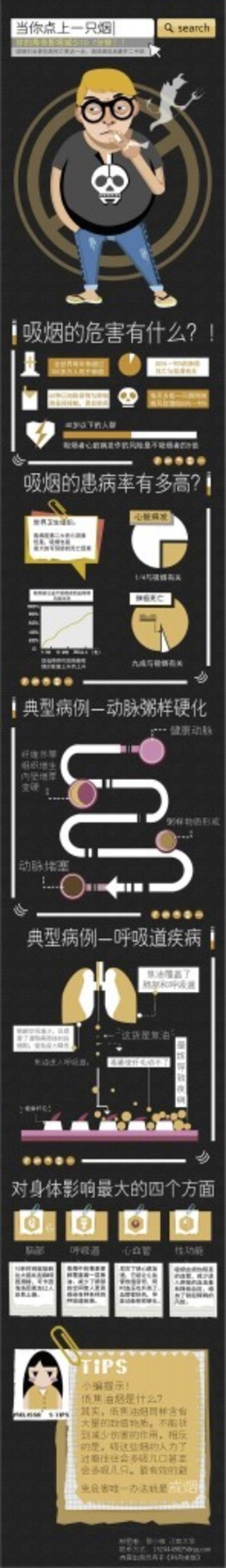 【演界信息圖表】扁平化風(fēng)格-當(dāng)你點(diǎn)上一支煙
