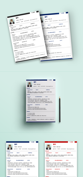 實(shí)用,簡歷,求職簡歷,通用簡歷,一頁紙簡歷,極簡,多彩配色