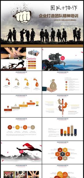【框架完整】商務團隊建設團結精神企業(yè)管理培訓工作總結PPT模板