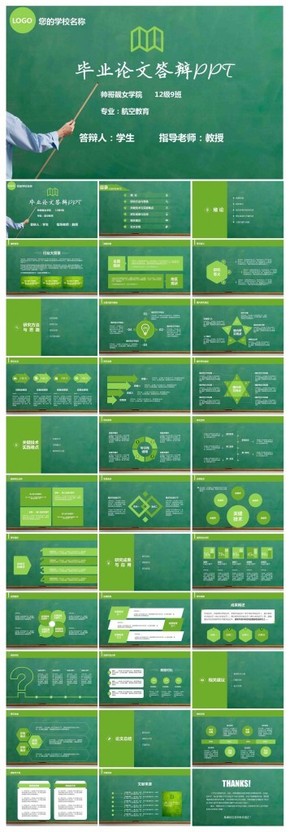 創(chuàng)意黑板畢業(yè)論文答辯教育說課培訓PPT