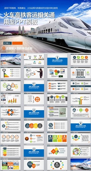 鐵路高鐵火車(chē)動(dòng)車(chē)會(huì)議報(bào)告PPT