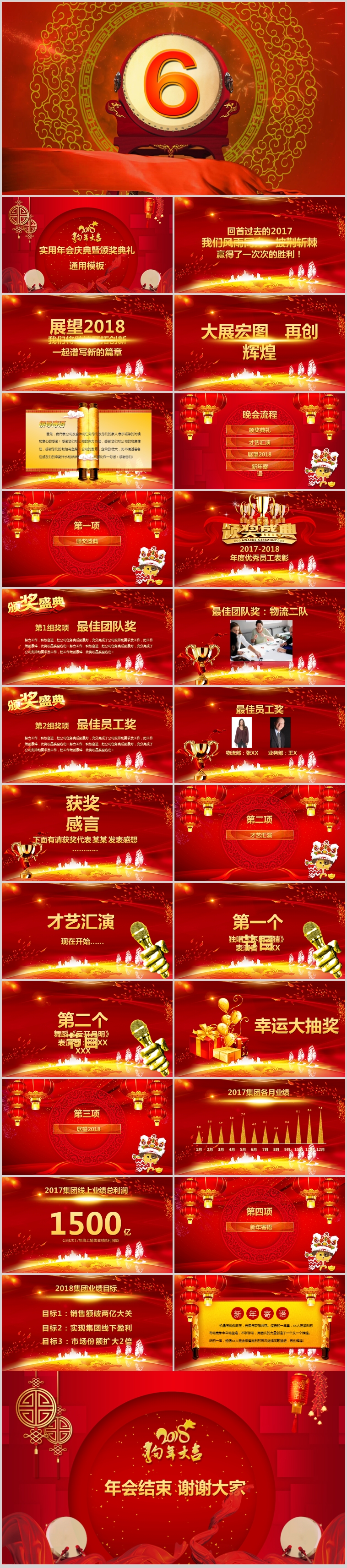 2018企業(yè)年會暨頒獎典禮ppt模板