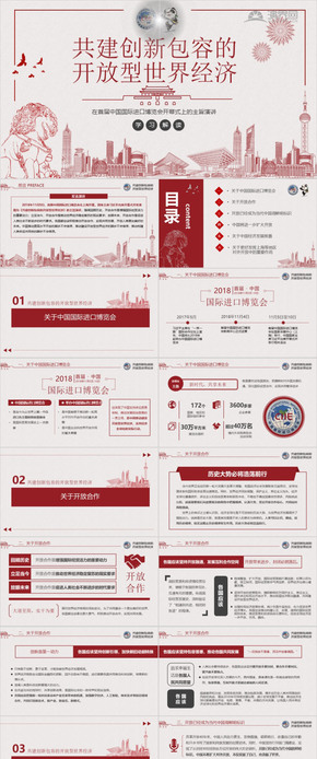 習近平共建創(chuàng)新包容的開放型世界經(jīng)濟PPT課件講解模板