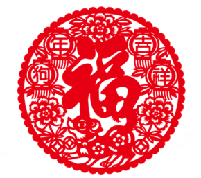 狗年吉祥大紅福字