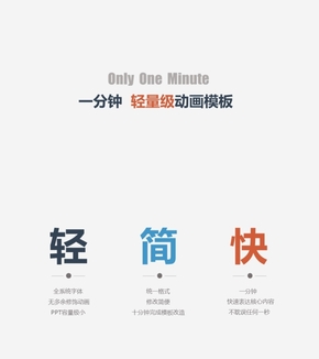 個(gè)人簡(jiǎn)歷 一分鐘輕量級(jí)純動(dòng)畫(huà)模板系列