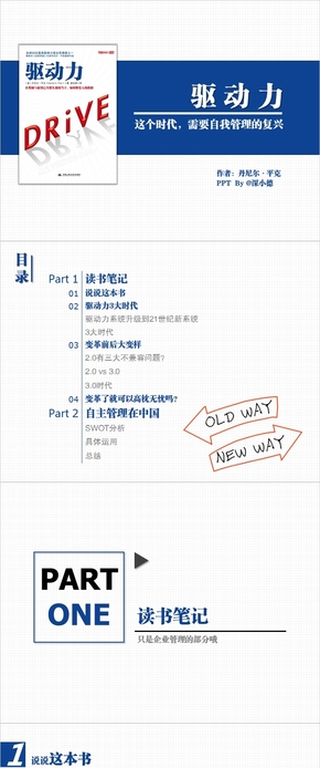 【深小德】《驅(qū)動力》讀書筆記PPT