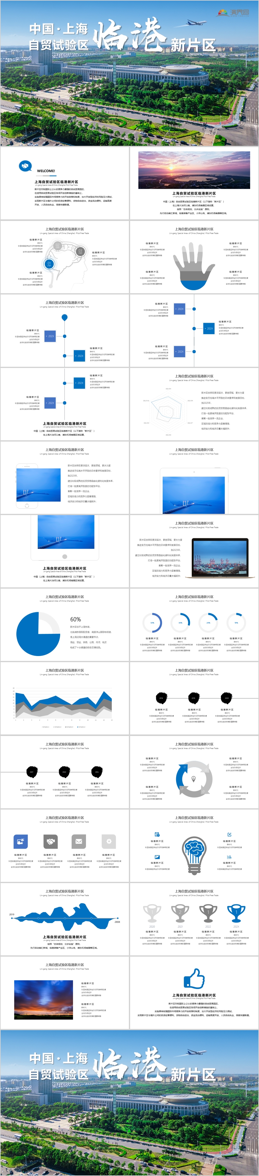 中國(guó)上海自由貿(mào)易試驗(yàn)區(qū)臨港新片區(qū)PPT模板