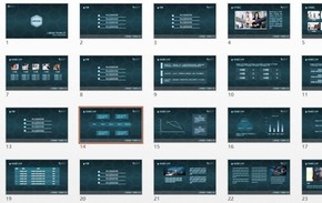 商務(wù)，報(bào)告，總結(jié)，ppt模板，簡(jiǎn)約，歐式，藍(lán)色，蜂窩，現(xiàn)代
