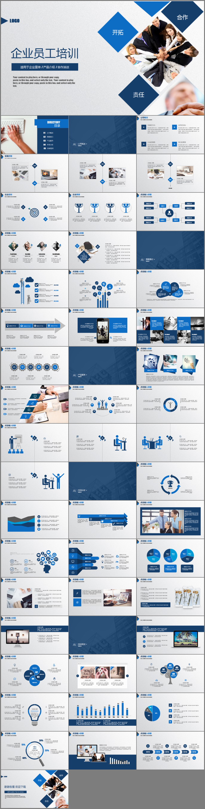 【53P】企業(yè)員工培訓 公司介紹 產品宣傳 商務融資