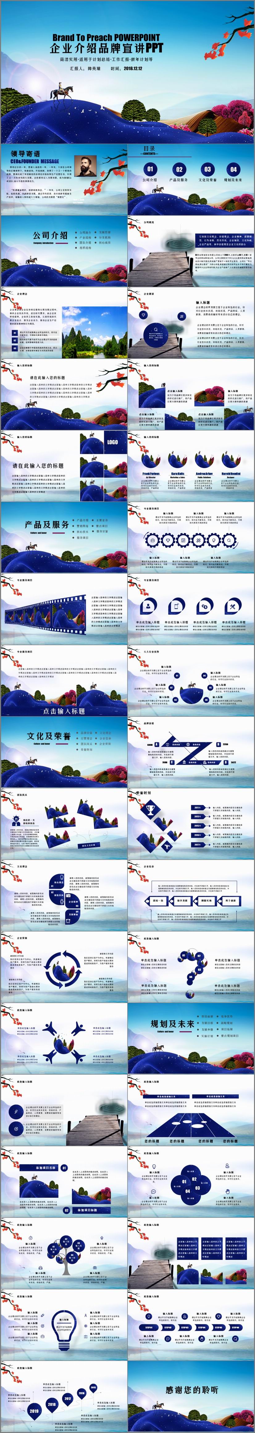 炫美 商務(wù)匯報(bào) 企業(yè)介紹模板