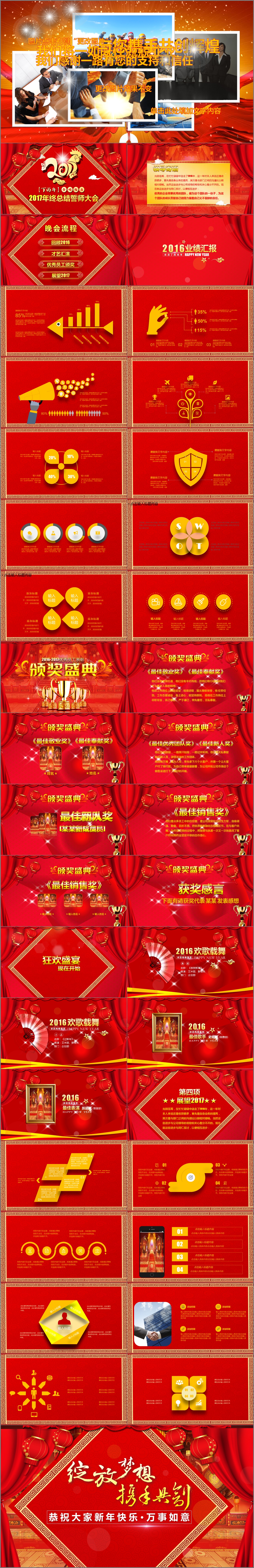 炫酷開場(chǎng)企業(yè)年會(huì)表彰大會(huì)總結(jié)誓師大