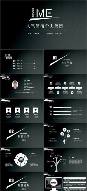 【簡歷】創(chuàng)意 簡潔個(gè)人求職 競(jìng)聘 述職簡歷模板