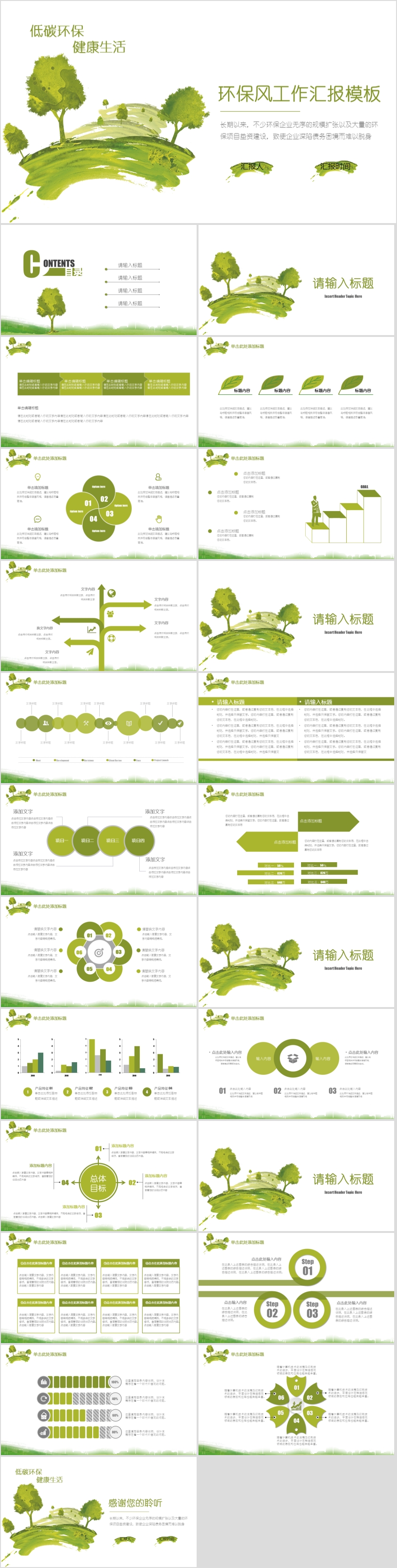 低碳生活 健康你我 環(huán)保工作匯報