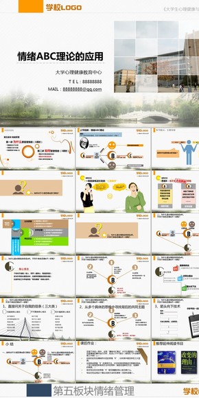 情緒ABC應用大學培訓教育模版