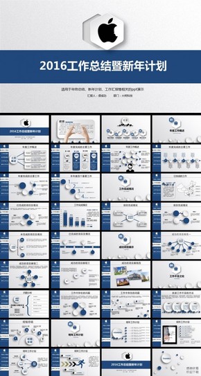 2016簡潔大氣工作總結(jié)ppt述職報(bào)告