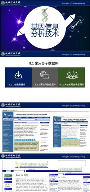 基因工程原理與技術-第8章-基因信息分析技術