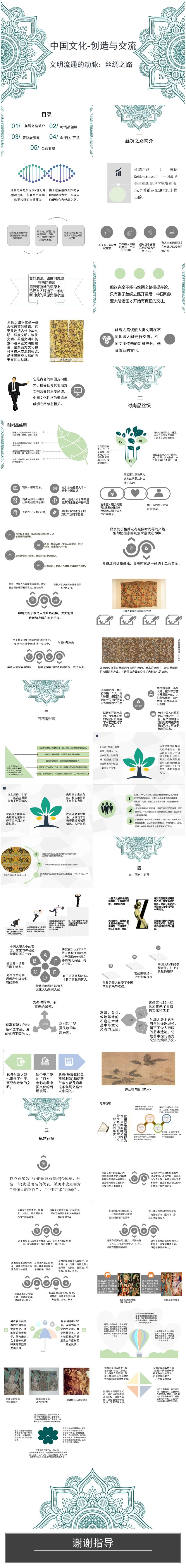 中國(guó)文化-創(chuàng)造與交流-文明流通的動(dòng)脈：絲綢之路