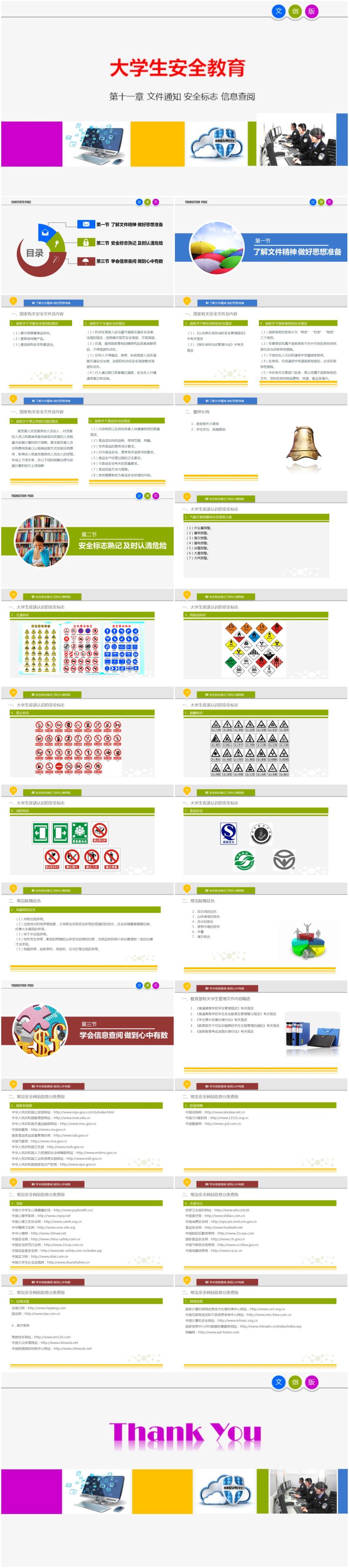 大學(xué)生安全教育-第十一章 文件通知 安全標(biāo)志 信息查閱