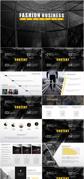 【SEVEN】時尚商務通用模板&動態(tài)模板