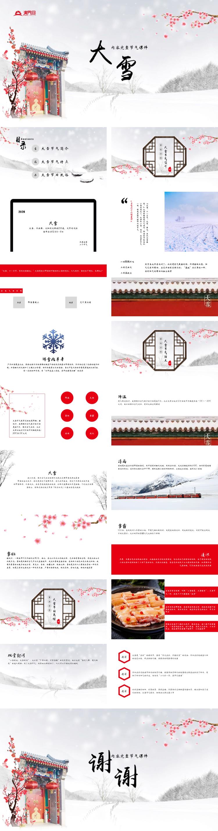 二十四節(jié)氣大雪節(jié)氣課件