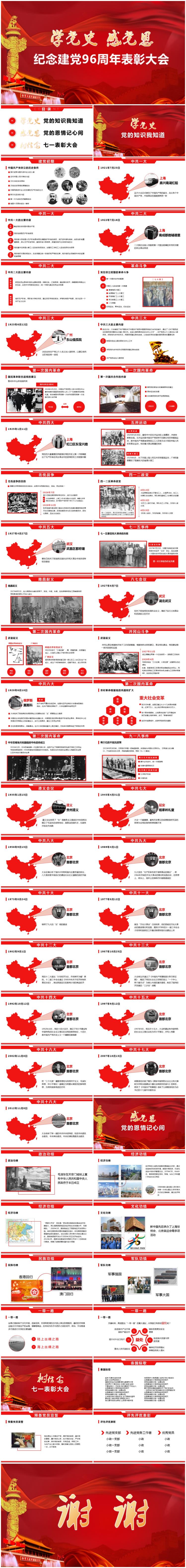 學(xué)黨史、感黨恩紀(jì)念建黨96周年七一表彰大會(huì)