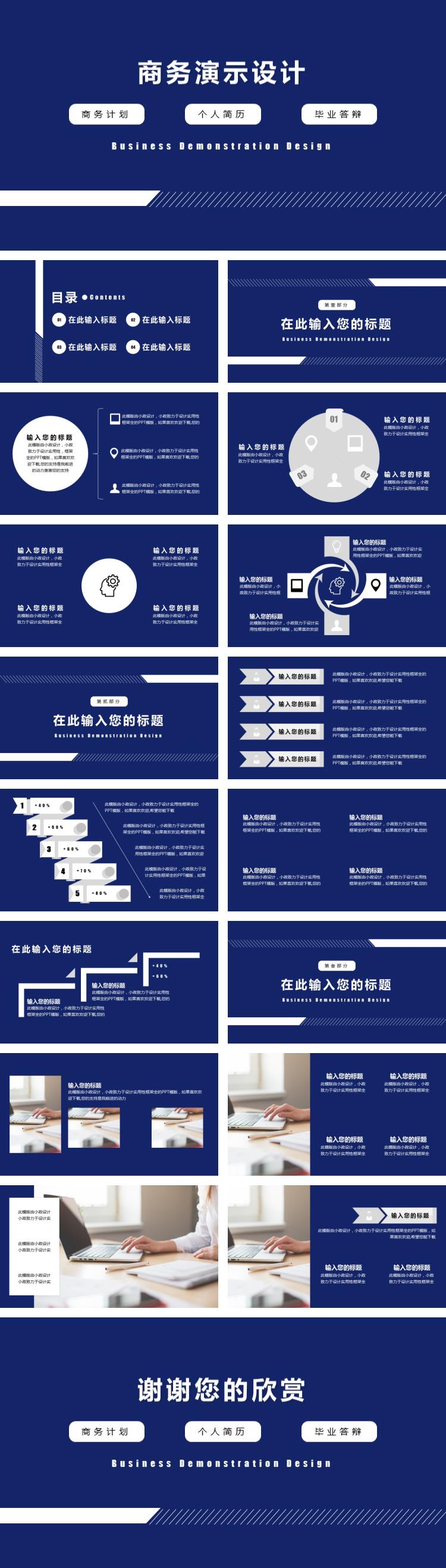 商務計劃總結個人簡歷畢業(yè)答辯