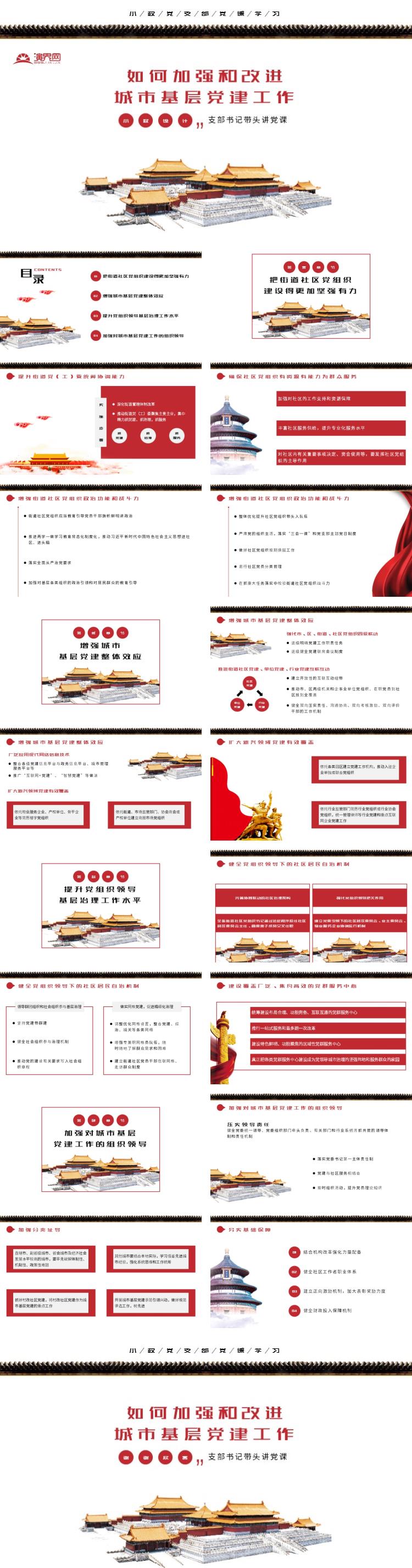 如何加強(qiáng)和改進(jìn)城市基層黨建工作黨課學(xué)習(xí)