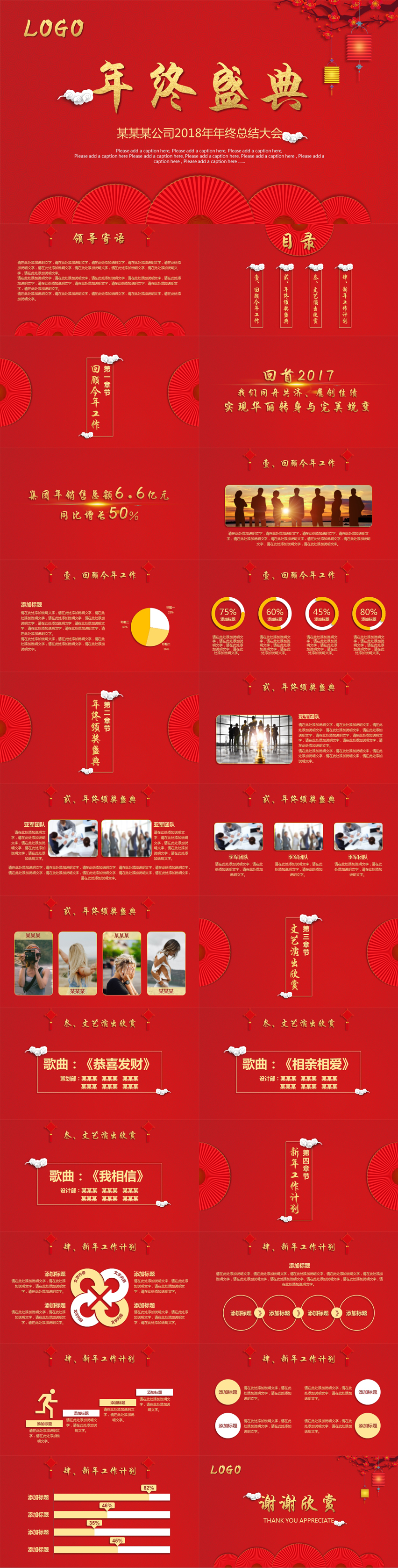 中國(guó)紅喜慶企業(yè)年會(huì)暨頒獎(jiǎng)典禮PPT模板