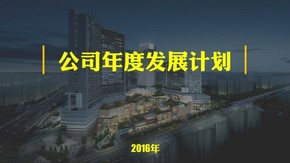 年度發(fā)展計劃模版