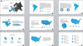 蘋果IOS簡潔風格圖表圖標關(guān)系動態(tài)PPT素材世界地圖中國