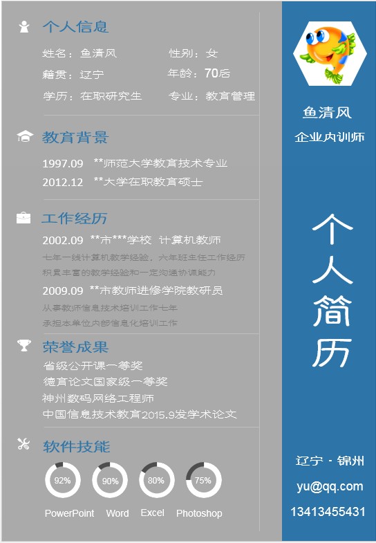 个人简历模板