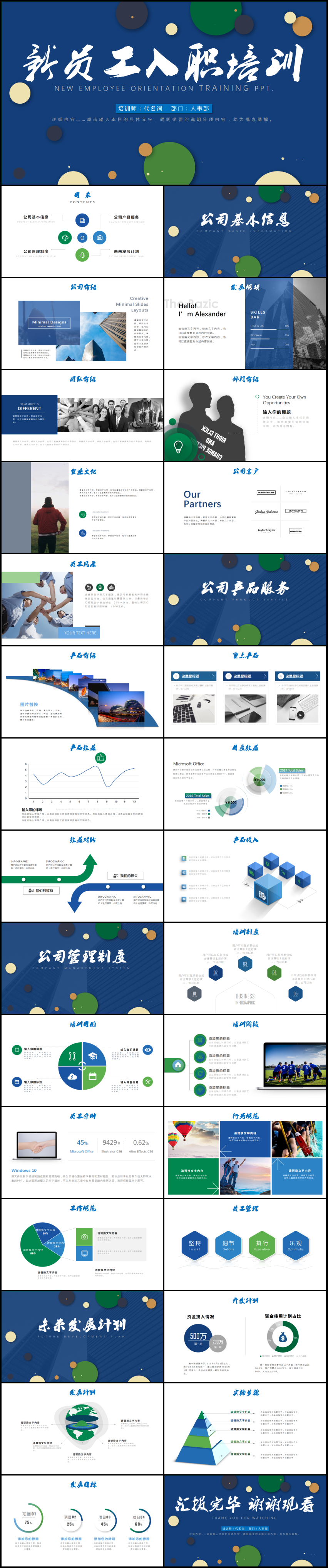 企業(yè)管理公司新員工入職培訓(xùn)PPT模板