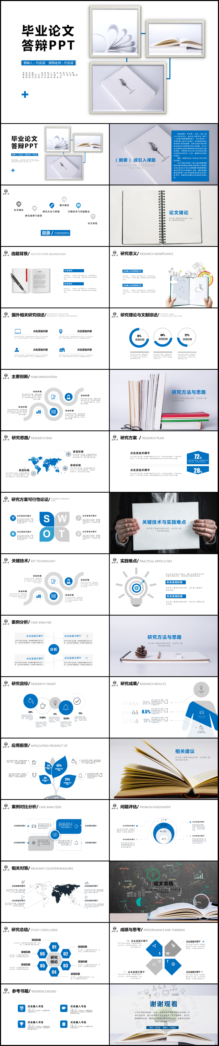 開題報(bào)告畢業(yè)論文答辯PPT模板