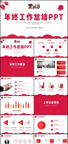 年終工作總結(jié)匯報新年計劃述職匯報PPT模板